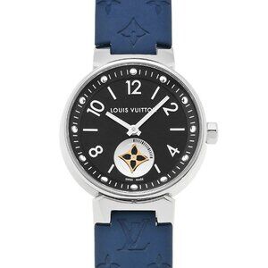 LOUIS VUITTON Tambour Moon Star Q8J11 Black/Noir Ladies Watches quartz Used